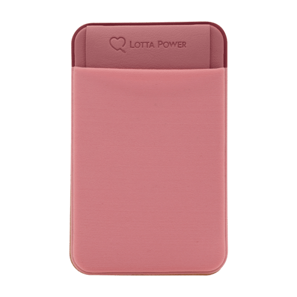 Lotta Power Kartenhalter für Smartphones grau und rosa