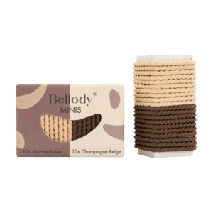 Bellody Mini Haargummis Braun/Beige 20 Stück