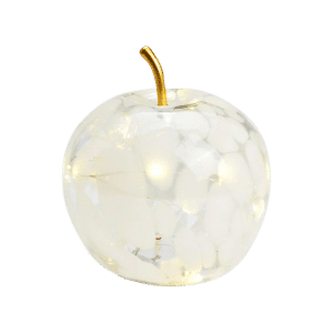 ba-exclusive Weihnachten 2023 Apfel mit LED aus Glas